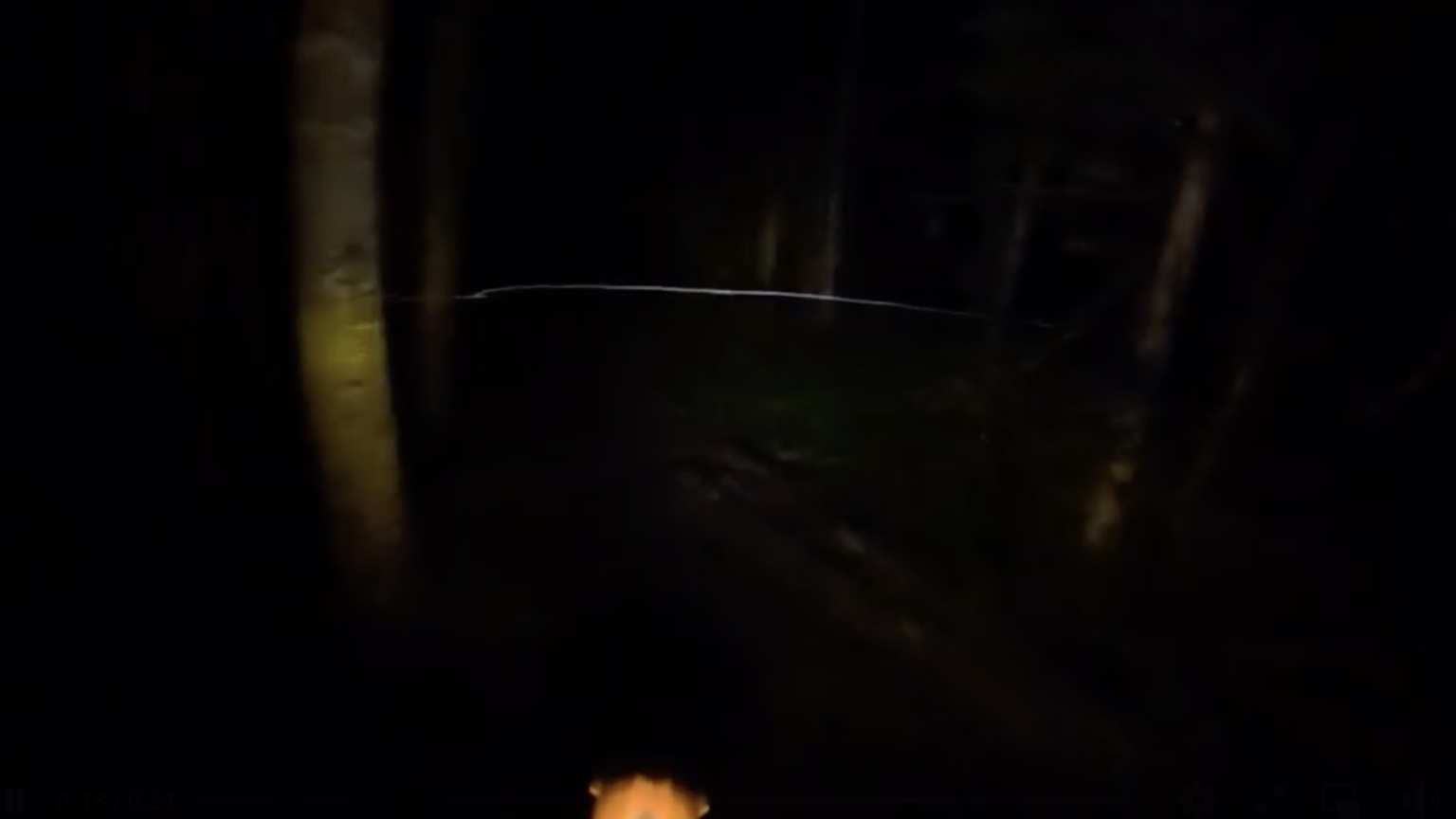 A wire trap over a Colorado trail that is popular with motorcycle riders